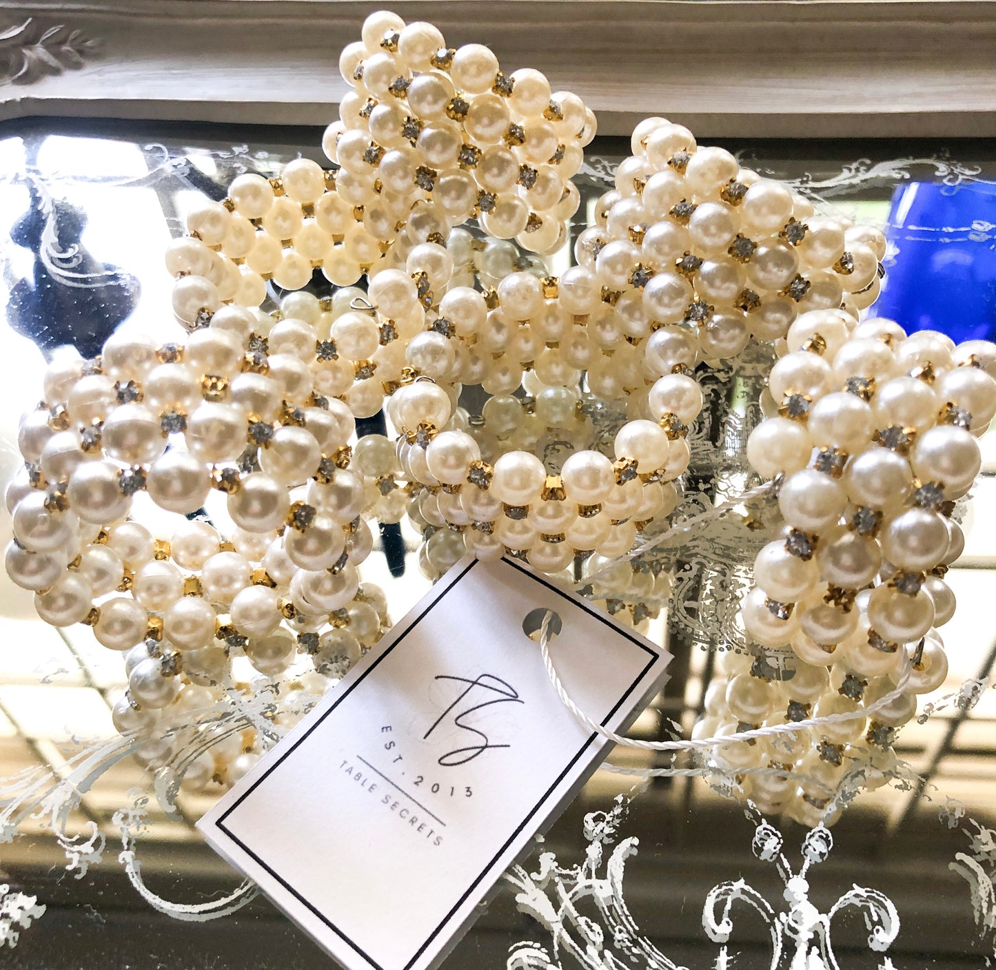 Pearl & Gold Napkin Rings (Set)