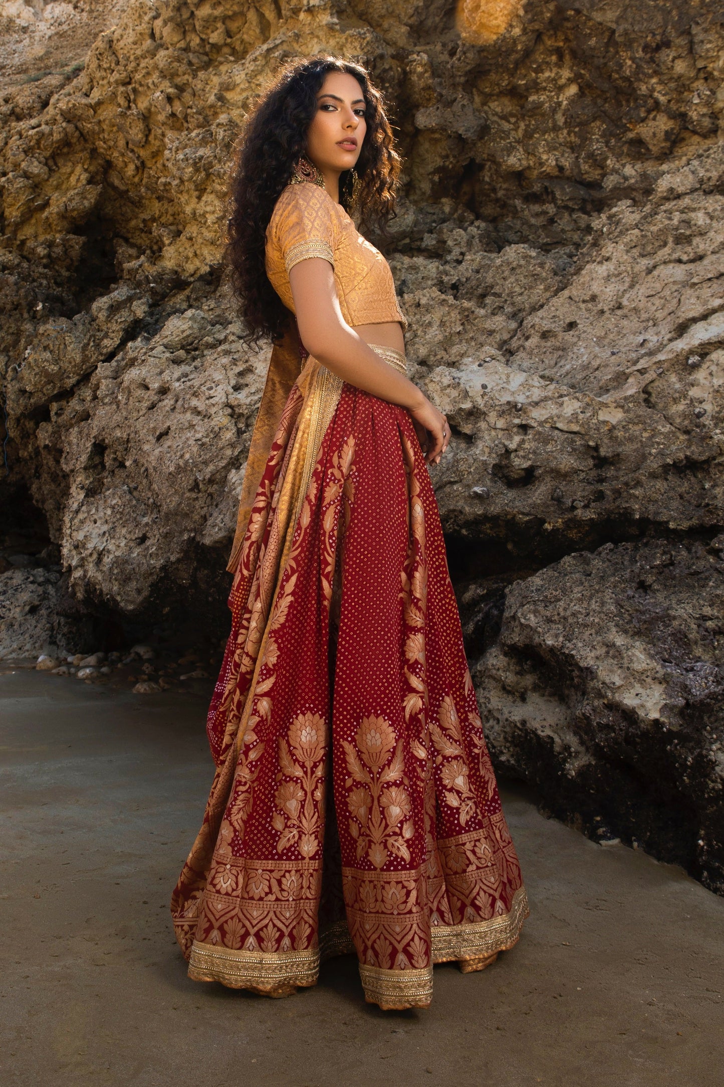 Maroon Lehnga Choli